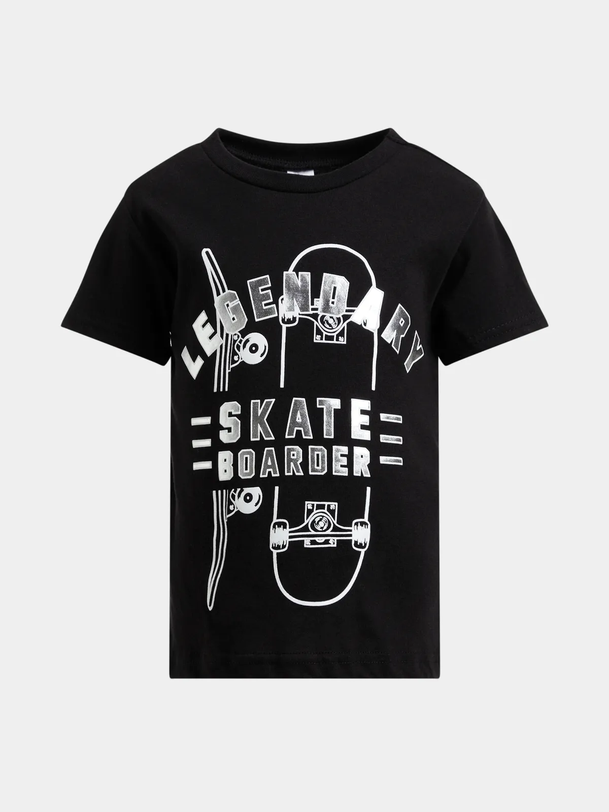 Jet Younger Boys Black Graphic T-Shirt