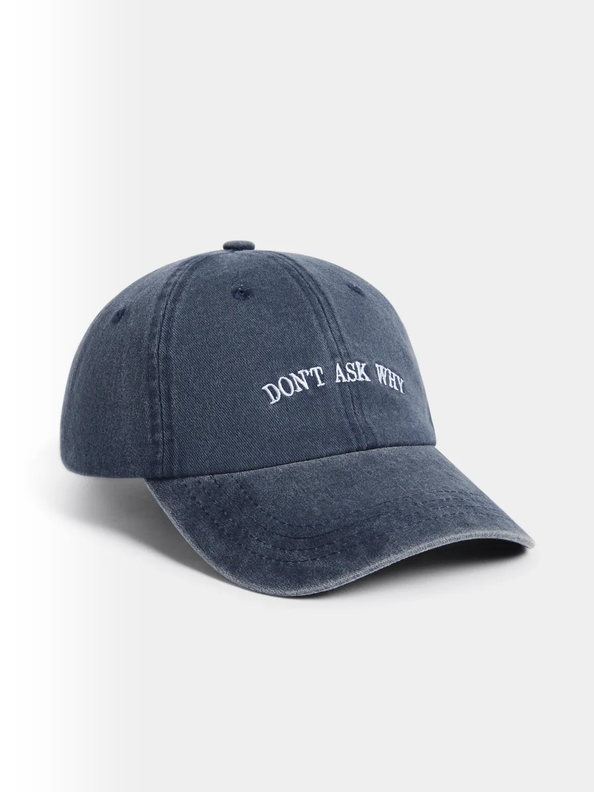 The FIX Unisex Blue Dont Ask Why Peak Cap
