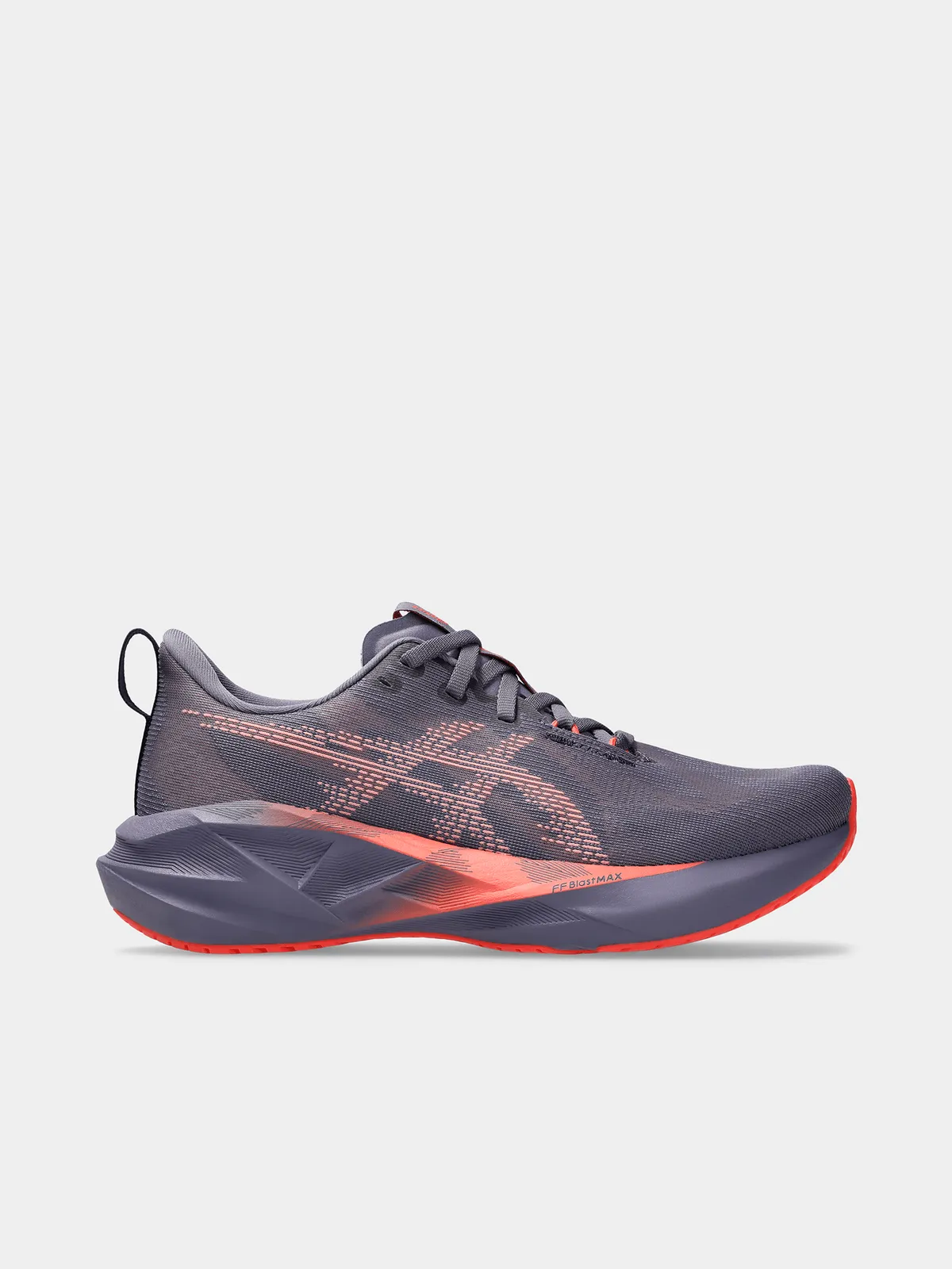 ASICS Womens Novablast 5 Greyish Purple/Coral Reef Running Shoes