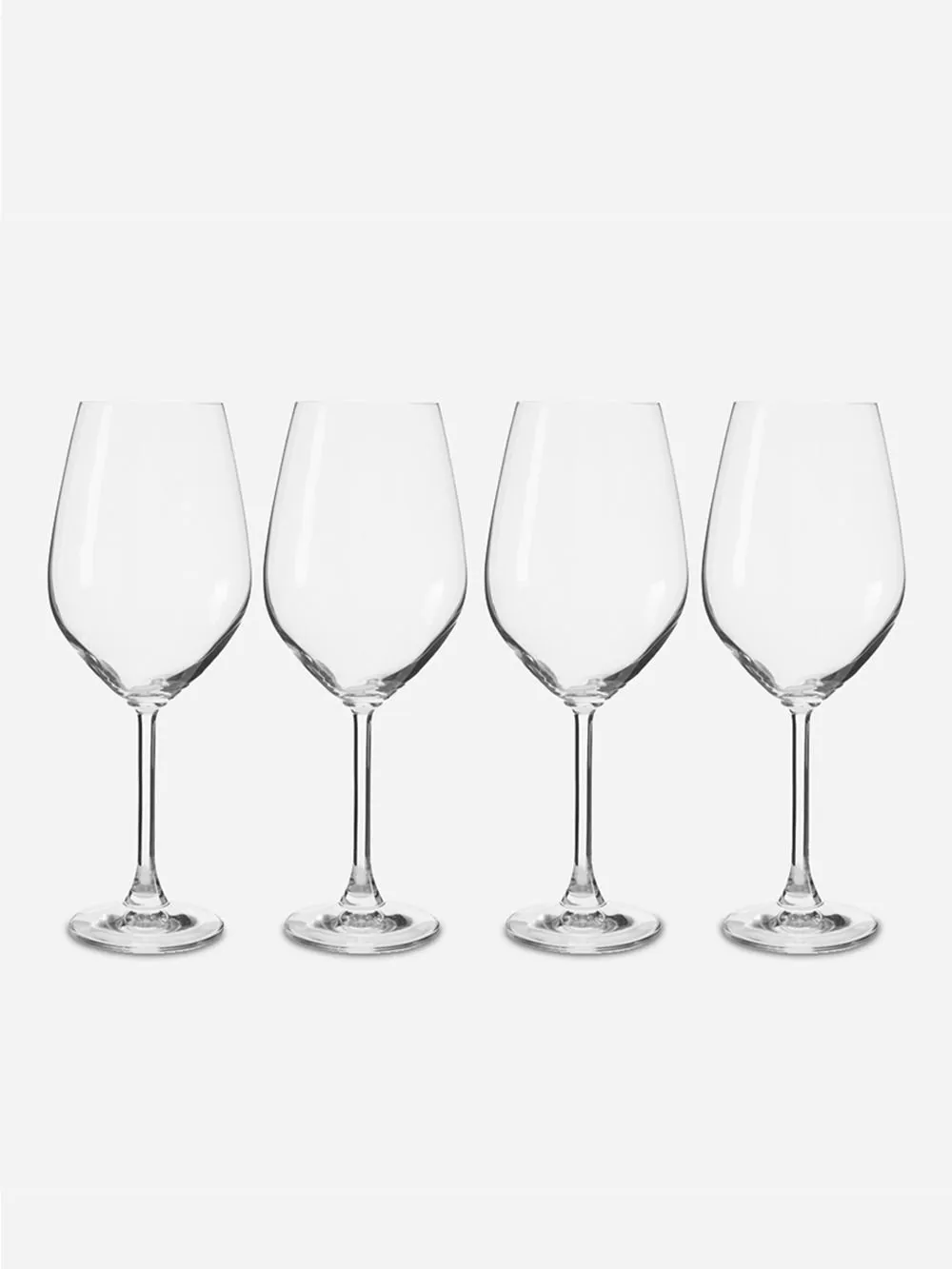Signature Lead-Free Crystal Red Wine Glasses Set of 4