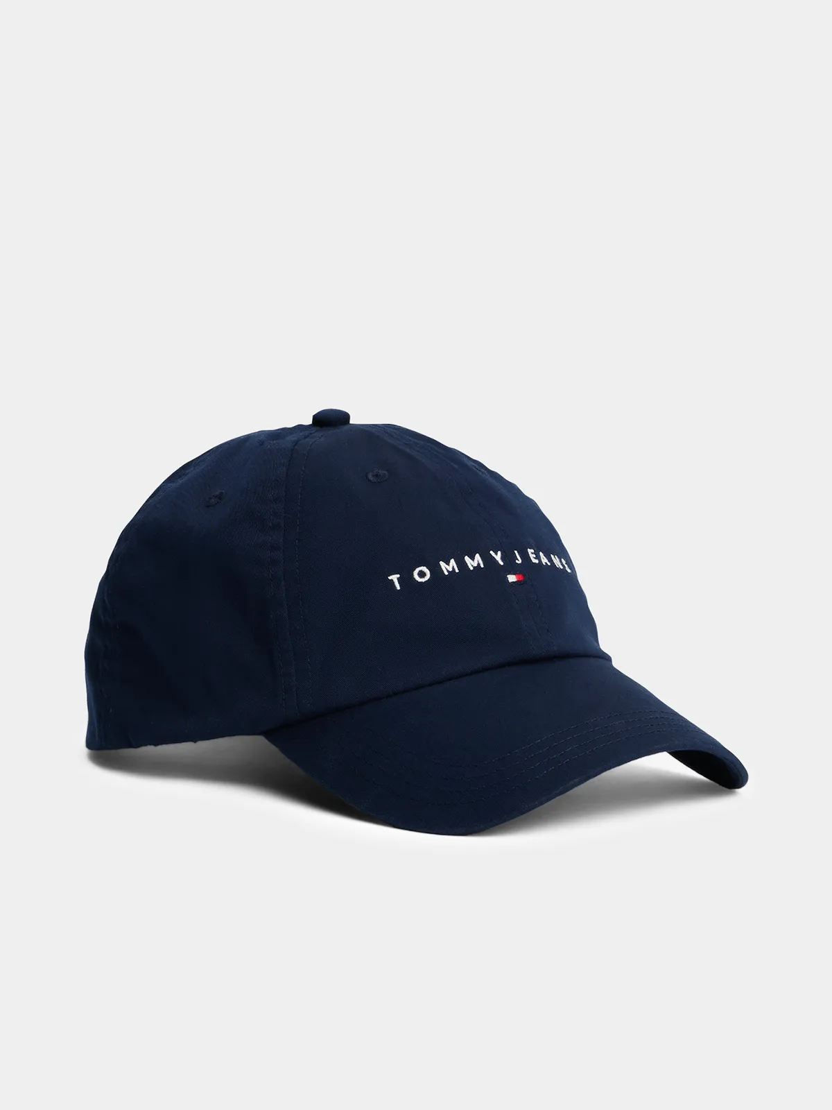 Women's Tommy Hilfiger Navy Linear Logo 6 Panel Cap
