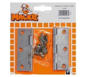 Mackie Butt Hinge Steel 75 mm