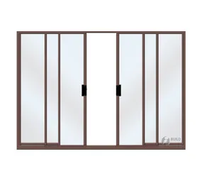 iBuild Aluminium Sliding Door Bronze 2100 x 3000 mm