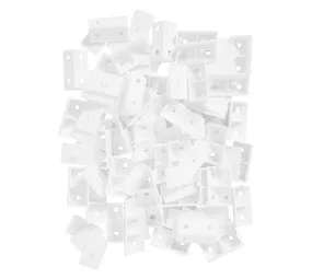 Builders 100 x Double Corner Blocks White 40 x 25 x 13 mm
