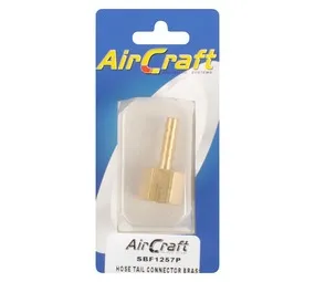 AirCraft Brass 1/4 Inch Hose Tail Connector 6 mm