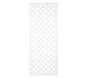 Lattice Diamond UPVC Panel White 50 x 600 x 1800 mm