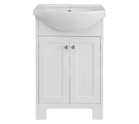 Lusso Contemporary Belly Basin Vanity Cabinet White 550 x 295 x 865 mm