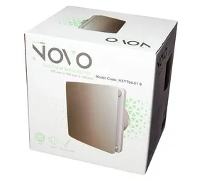 PowerWorx Novo 4 Inch Square Ectractor Fan White - Exclusive to Builders