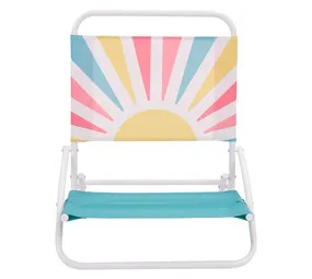 Happy Sand Beach Chair Sunburst Print