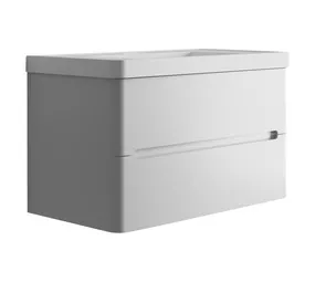 Lusso Hampton Cabinet Gloss White 900 mm