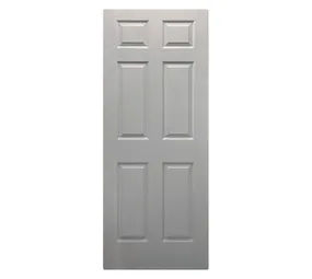 Swartland 6 Panel Embossed Colonist Exposed Edge Interior Door Grey 813 x 2032 mm