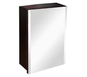 Denver Bevelled 1 Door Mirror Cabinet Mahogany 400 mm