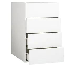 Home and Kitchen 4-Drawer Kitchen Base Unit White Slimline Utility Drawer Cupboard 450 x 560 x 720 …