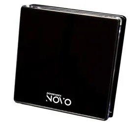 PowerWorx TG 4 Inch Square Extractor Fan with LED Black - Exclusive to Builders