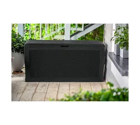 Keter Samoa Rattan Deck Storage Box Graphite 270 L