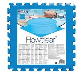 Bestway 8 Piece Pool Floor Protector - Blue (500 x 500mm)