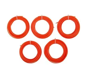 Trimtech Trimmer Line 2 mm x 8 m 5 Pack – Orange Heavy-Duty Nylon Replacement Line for Electric and…