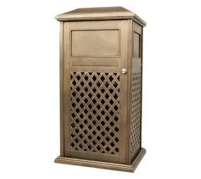 Anray Lattice Aluminium Bin Copper