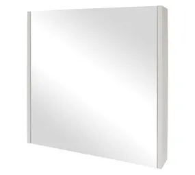 Denver Athena Aileen Slim 1 Door Mirror Cabinet White