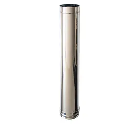 Econofire 130 mm Single Skin Flue Pipe 1000 mm
