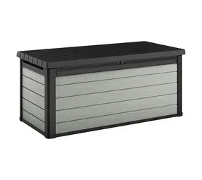 Keter 17205943 Denali Deck Storage Box Anthracite And Grey 725 x 1517 x 700mm