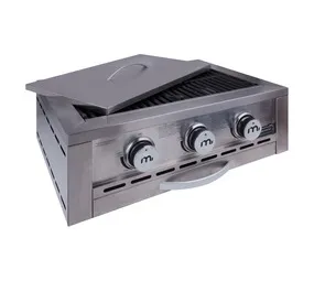 Megamaster 3 Burner 630 Gas Insert Silver