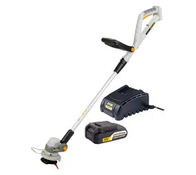 Ryobi 18 V Battery Operated Cordless Grass Trimmer Kit – Telescopic Shaft, Pivoting Head and 240 mm…