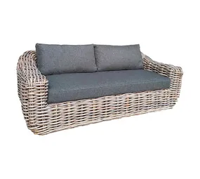 Design House Congo 2-Seater Outdoor Sofa Weather-Resistant Wicker