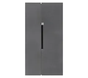 Defy Freestanding Side by Side Fridge Freezer without Water Dispenser Satin Metallic 559 L DFF536
