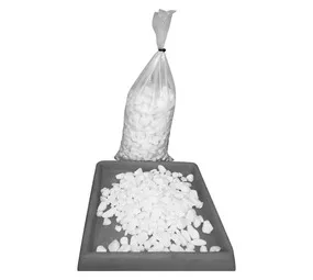 Unique Stone 7DM Marble Chip Medium Pebble White 10 kg – Premium White Decorative Pebbles for Lands…