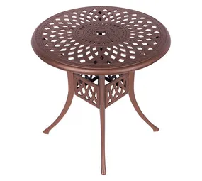 Anray Lattice Aluminium Table Copper