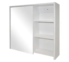 Denver Athena Sabrina 1 Door Mirror Cabinet White 600 mm