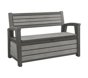 Keter Hudson Storage Bench: 227 L Outdoor Garden Storage in Graphite
