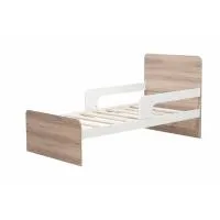 Lunar 91 Toddler Bed & Slats White & Sahara