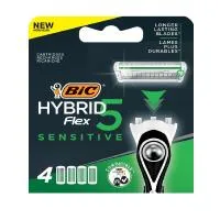Bic Flex 5 Sensitive Refill Blister 4 Cartridge