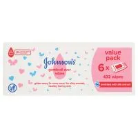 Johnson's Baby Wipes 6x72's