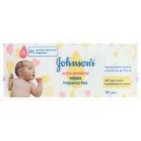 Johnson's Baby Wipes Extra Sensitive Pack Of 56 Wipes
