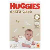 Huggies Extra Care Disposable Diapers Size 3 60s