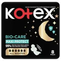 Kotex Bio-care Maxi Protect Pads Night 8's