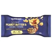 Nutri-go Layered Protein Bar 60g Peanut Butter And Caramel Popcorn 60g