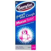 Benylin Children Wet Cough Syrup Mucus Relief Ages 2 To 12 100ml