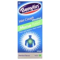 Benylin, Wet Cough Syrup, Mucus Relief, Menthol Flavor, 200ml