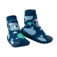 Squiggle Rubber Booties Space Bear Boy 18-24m