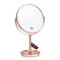 Basics Mirror Table Stand Round 1x/2x Rose Gold