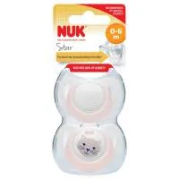 Nuk Soother Silicone Genius Girl 2 Pack