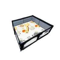 Baby Things Playpen With Mat Black 180x150cm