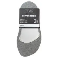 Gear No Season 3pk Ladies Secrete Socks Multi Col