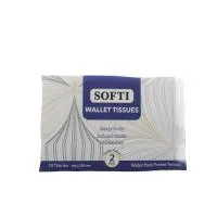 Softi Wallet Tissue 3ply 10s White