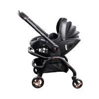 Viano Cruze Car Seat Stroller Black And Rose Gold