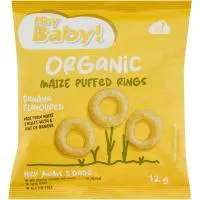 Hey Baby Org Maize Puffed Rings
